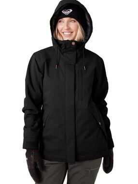 Roxy Billie Jacket 10K Waterproof Winter Jacket Women’s Size S Black NWT $199
